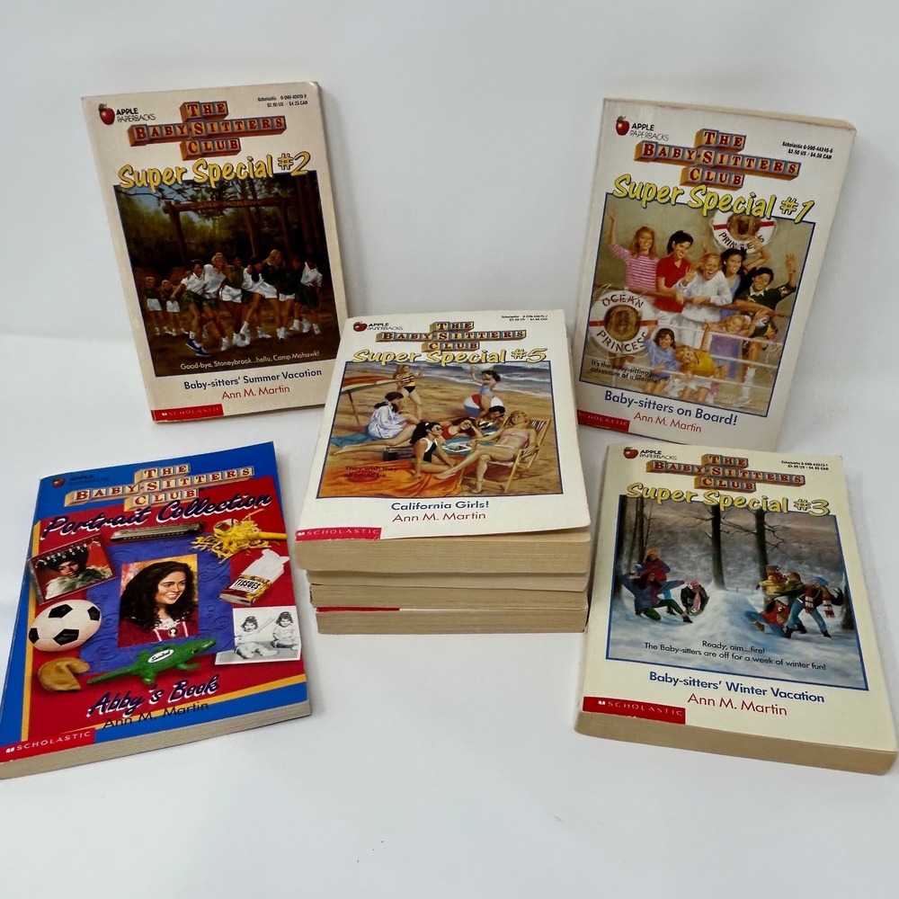 Baby-Sitters Club Book Lot Super Special Portrait Collection Ann Martin Vintage